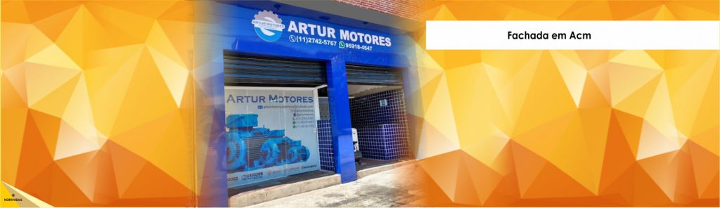 Banner 06 - NORTH VISUAL - Letras Caixas e Revestimento em Acm